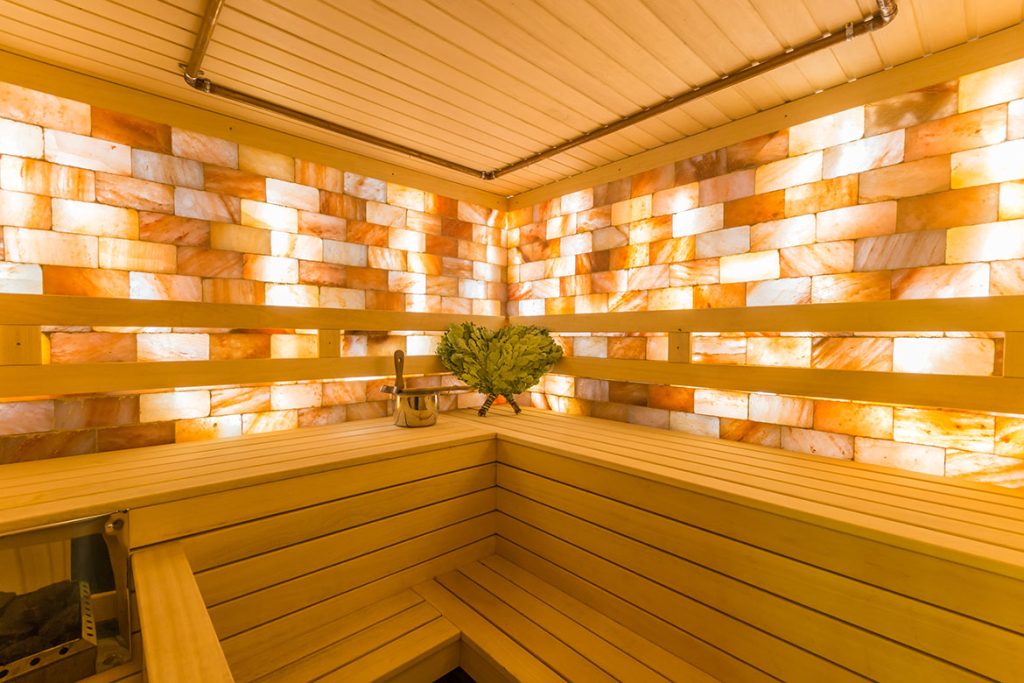 sauna salt wall