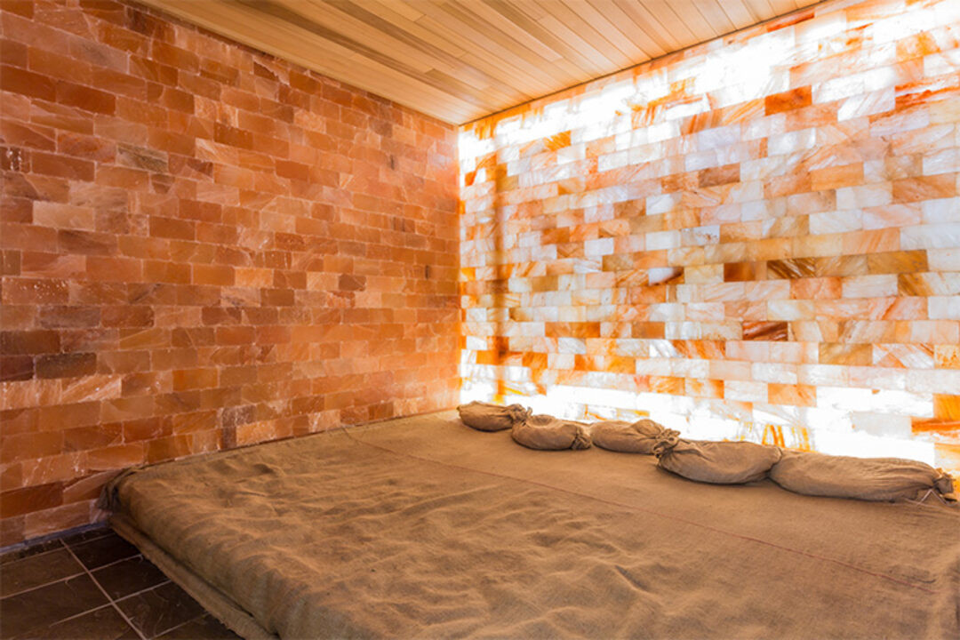 For indoor wall designs, use Himalayan salt tiles.
