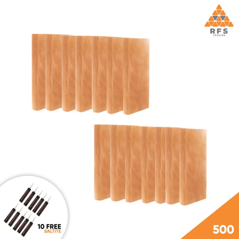 Wholesale Himalayan Salt Tiles 8" x 4" x 1" - Pack 500
