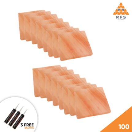 RFS Tradings Pink Salt Blocks 8" x 8" x 1" - Pack 200