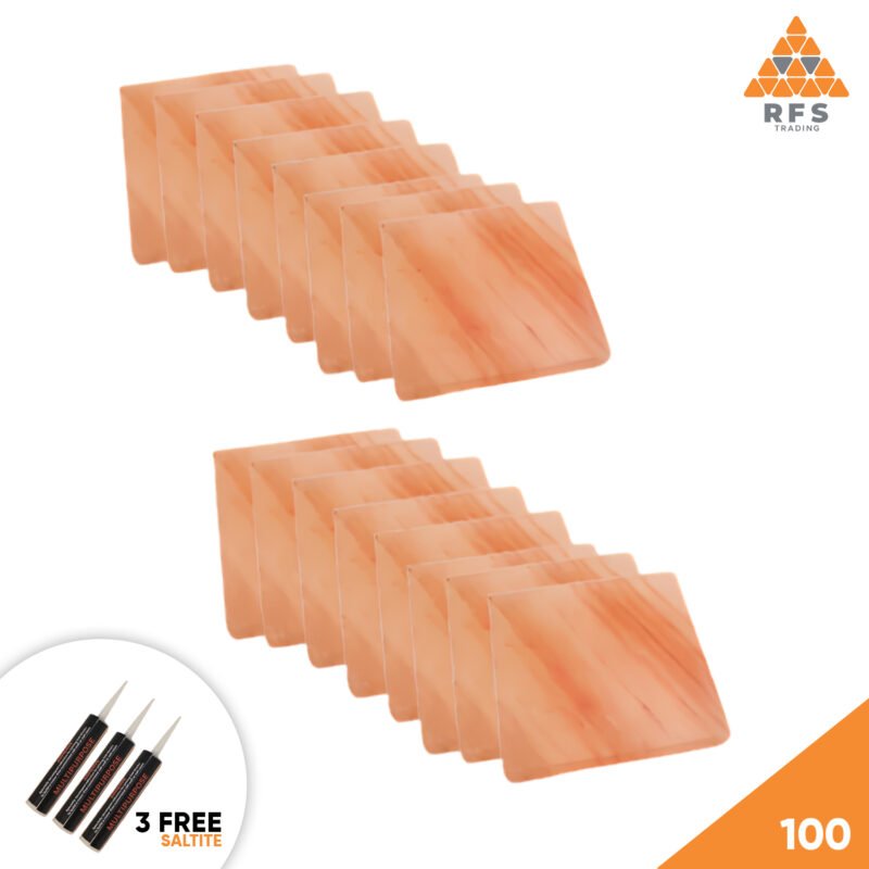 RFS Tradings Pink Salt Blocks 8" x 8" x 1" - Pack 200