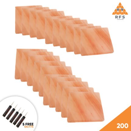 RFS Tradings Pink Salt Blocks 8" x 8" x 1" - Pack 200