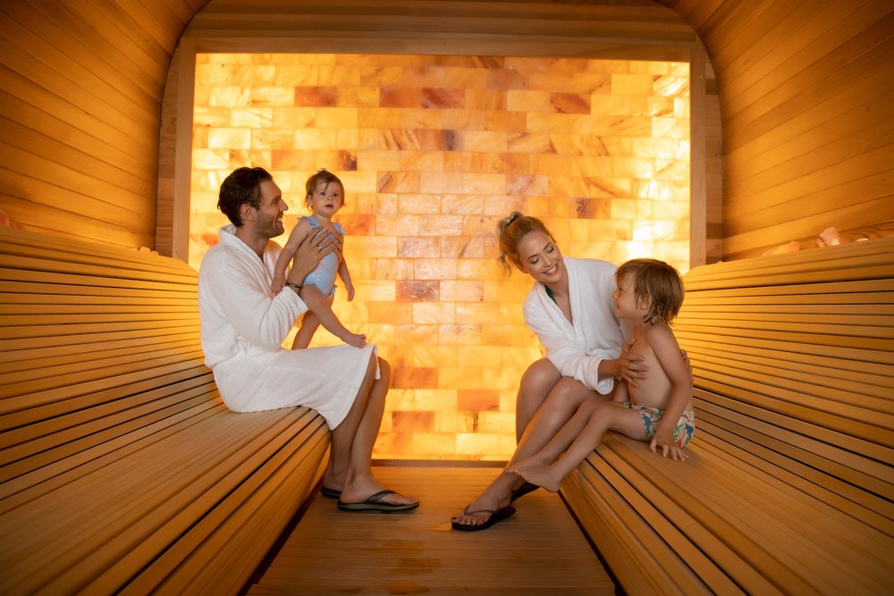 salt therapy room.